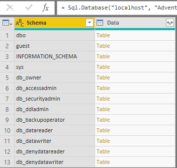 dataXbi-Conectarse a SQL Server-Hierarchical-Navigation