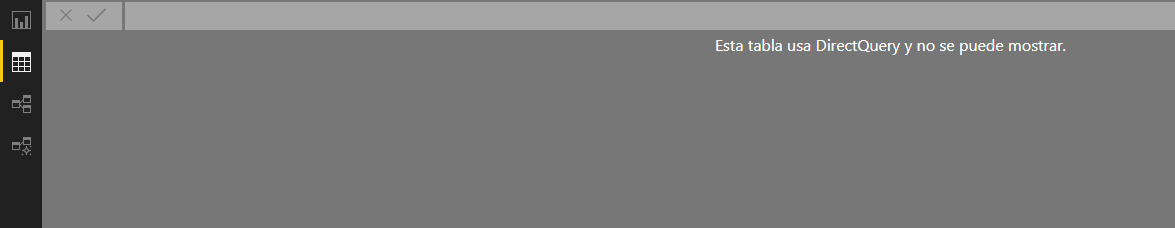 Conectar SQL Server Power BI Desktop- Vista de datos-Modo DirectQuery