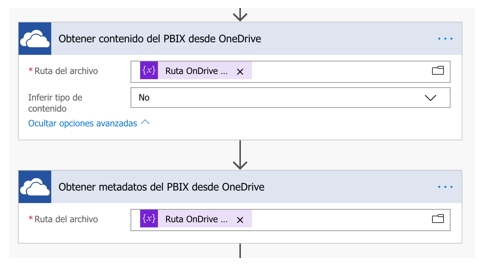 Obteniendo contenido y metadata del archivo PBIX desde OndeDrive