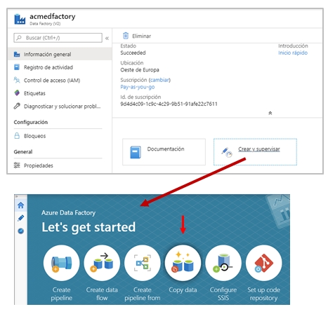 Azure Data Factory - Copy data