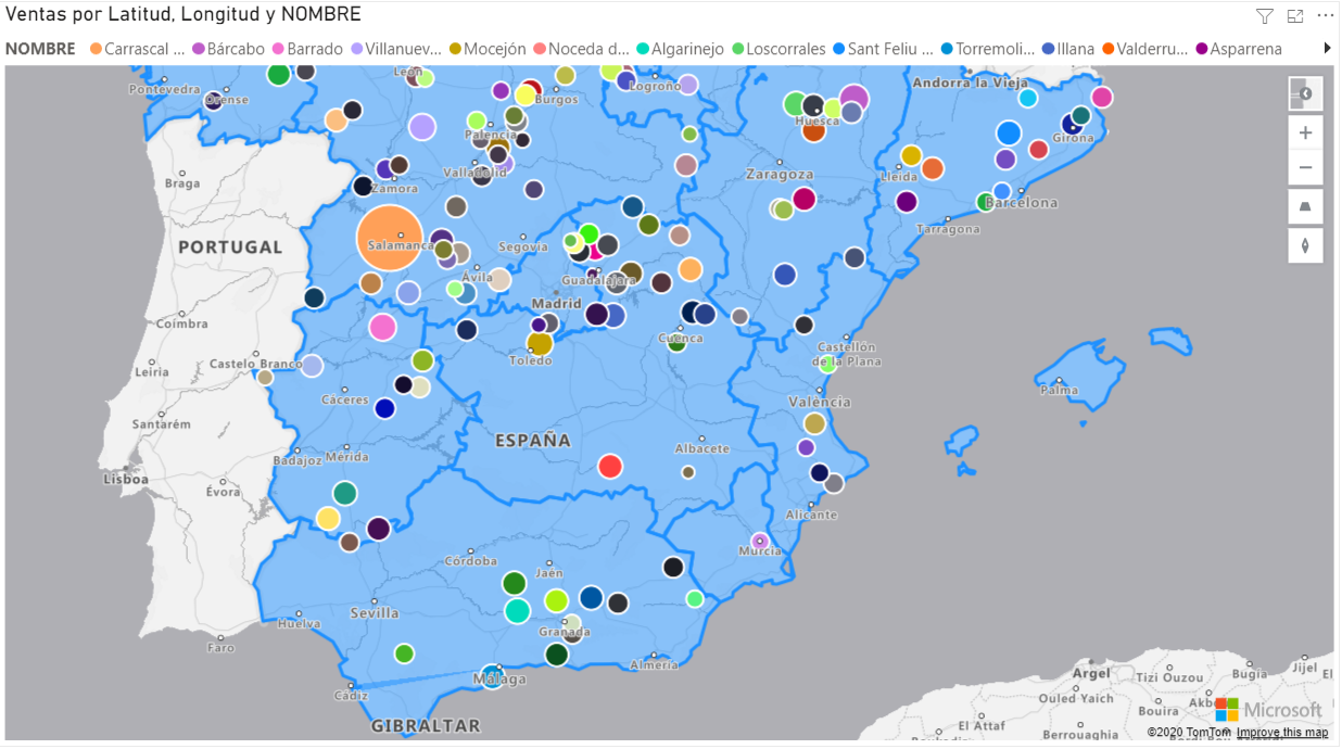 Azure Maps Capa de referencia