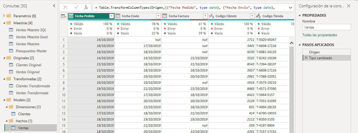 dataXbi-Consulta Ventas Modelo