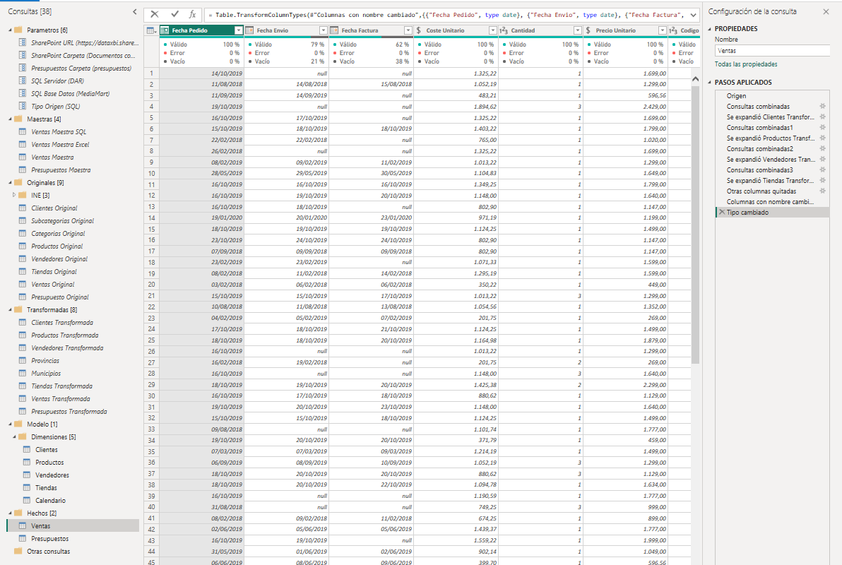 dataXbi-Consultas Power Query